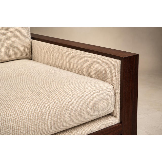 Brazilian Modern Armchairs in Rosewood & Textured Bouclé-Weave Upholstery by Celina, 1960s For Sale - Image 12 of 18