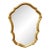 Vintage Italian Gilt Cartouche-Shaped Wall Mirror For Sale