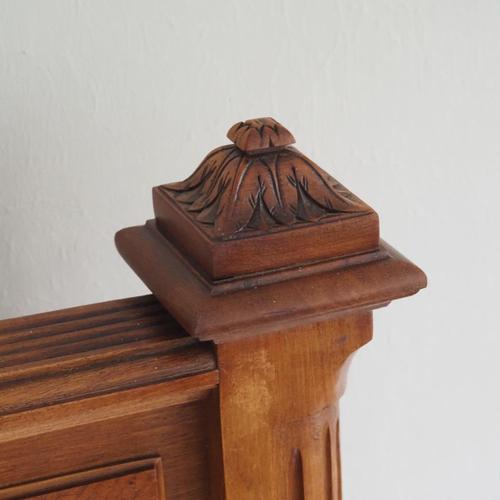 Antique French Louis Philippe Style Bed on Casters, 1890s For Sale - Image 14 of 18