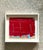Vintage Framed Red Abstract Painting For Sale In West Palm - Image 6 of 14