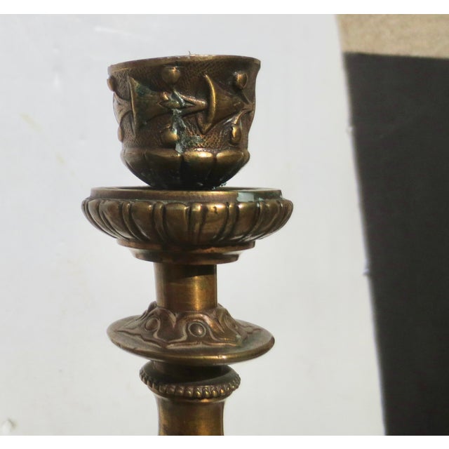 French Empire Neo-Classical Candlesticks - A Pair of 2 For Sale - Image 13 of 16