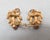Metal Vintage 1960s Signed Napier Goldtone Leaf With Faux-Pearls Clip Earrings-2 Pieces For Sale - Image 7 of 7