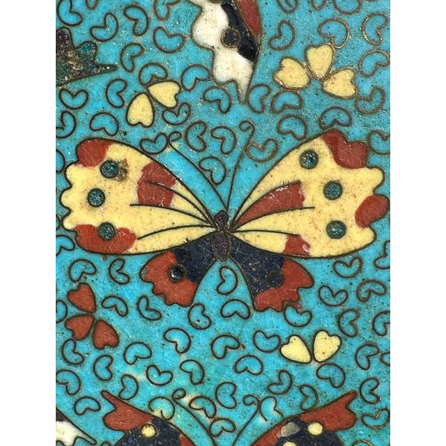 Antique Japanese Kinkozan Totai Shippo Cloisonné Plate, Kyoto For Sale - Image 11 of 15