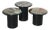 Milano Memphis Style Pedestal Nesting Tables - Set of 3 For Sale