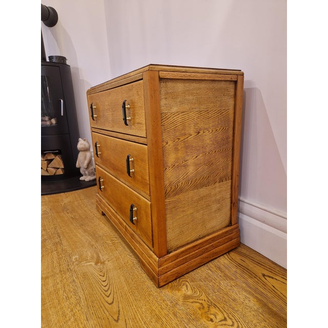 Art Deco Oak Chest of Drawers, 1930s For Sale - Image 14 of 17