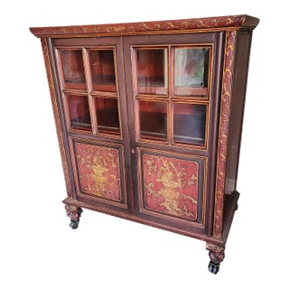 Antique Chinoiserie Storage Cabinet For Sale