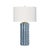 Textile Matthew Izzo Home Cece Light Blue Glaze Scalloped Ceramic Table Lamp With Ceramic Finial and Shade For Sale - Image 7 of 7