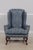 Queen Anne Pair Colonial Williamsburg Style Queen Anne Mahogany Wing Chairs For Sale - Image 3 of 18