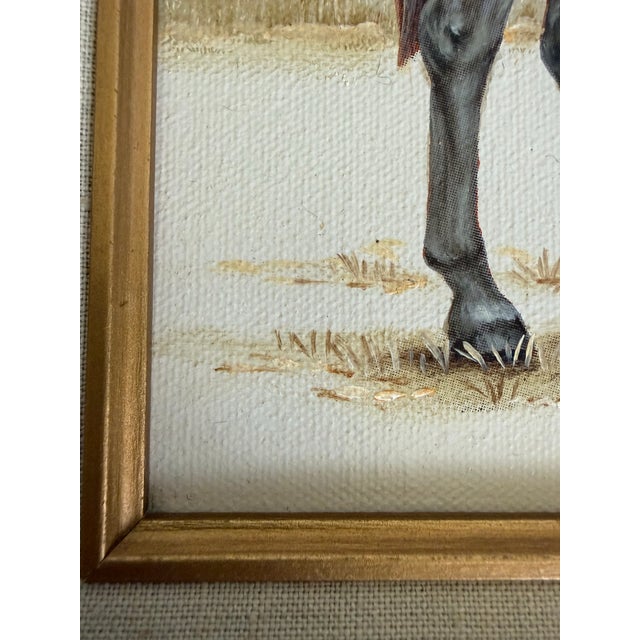 Late 20th C. Signed "Thoroughbred" Horse Hand-Painted Serigraph by Carson For Sale In Los Angeles - Image 6 of 11