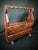 Vintage 1940s Wooden Magazine Rack For Sale In New York - Image 6 of 6