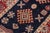 Shabby Chic Southwestern Kazak Blue/Red Wool Runner Rug- 2'6''x9'7'' For Sale - Image 3 of 10