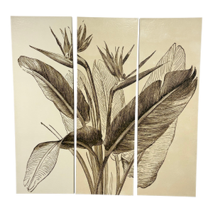 Vision Studio Bird of Paradise Triptych Canvas Wall Art, Set of Three