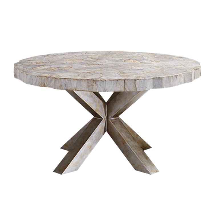 Arhaus Petra Marble Round Dining Table Chairish