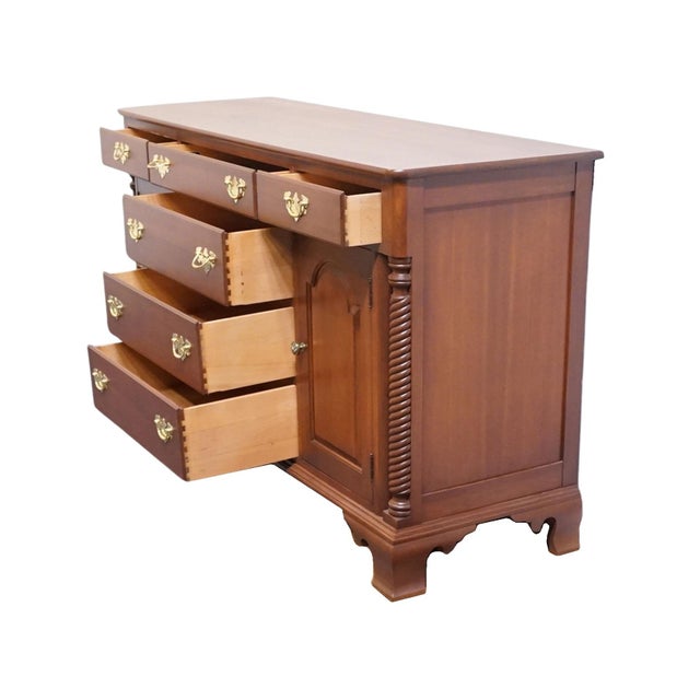 Willett Furniture Traditional Style Solid Wildwood Cherry 62" Buffet 6550 For Sale In Kansas City - Image 6 of 15