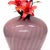 Oversized Striped Swirl Mauve-on-Mauve Glass Vase For Sale In Miami - Image 6 of 12