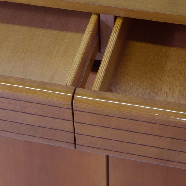 Tan Vintage Sideboard attributed to Maxalto, 1970s For Sale - Image 8 of 11
