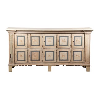 Early 19th-C. Primitive American Apothecary Cabinet / Credenza / Sideboard For Sale