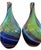 Fratelli Toso Pair of Fratelli Toso Murano Swirl Glass Long-Neck Vases, Mid-20th Century. For Sale - Image 4 of 7