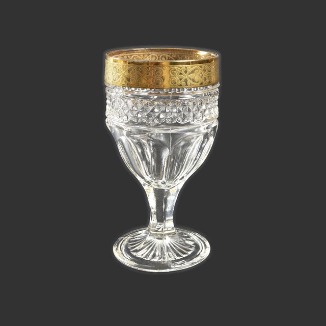 Mid-Century Crystal Glasses in the style of Saint Louis, 1950s, Set of 33 For Sale - Image 6 of 15