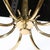 Mid-Century Polished Brass 8-Arm Sculptural Chandelier by Oscar Torlasco For Sale In New York - Image 6 of 17