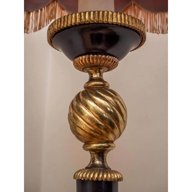 Black Antique Empire Floor Lamp For Sale - Image 8 of 13