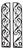 Vintage Art Deco Wrought Iron Gate Doors, 1920s, Set of 2 For Sale