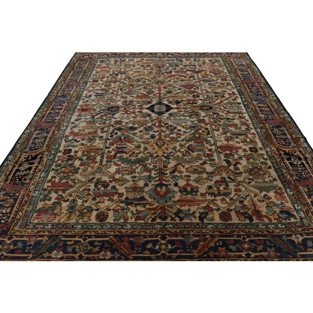 Traditional Vintage European Rug in Polychromatic Geometric Patterns, From Rug & Kilim For Sale - Image 3 of 7