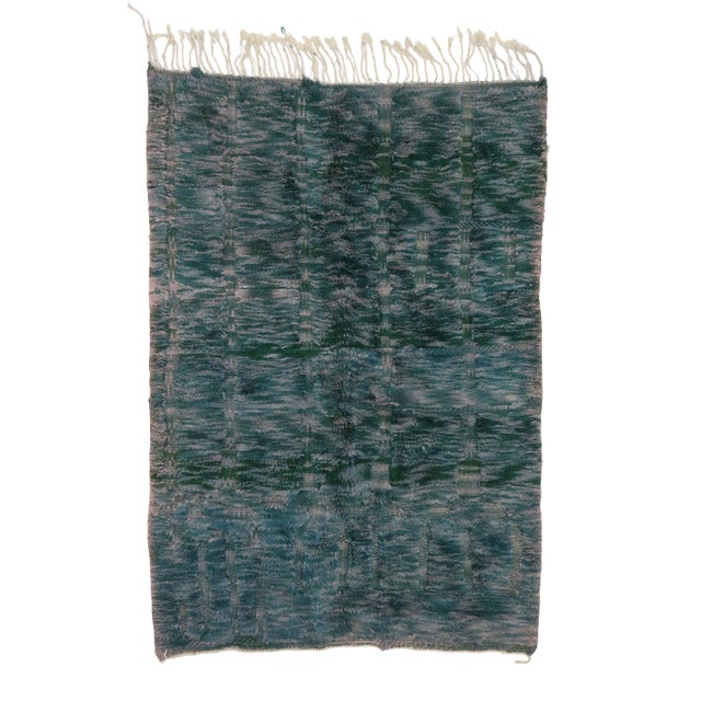 Earthy Abstract Moroccan Rug - 05'07 X 07'09 For Sale