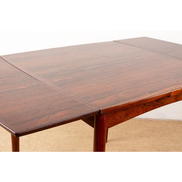 Danish Extendable Table in Rosewood and Felt by Carlo Jensen for Hundevad & Co, 1960 For Sale - Image 9 of 13