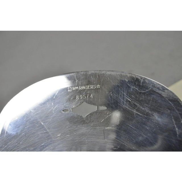Silver Vintage Mid Century Modern Wm Rogers Silver Plated Clam Shell Serving Dish For Sale - Image 8 of 9