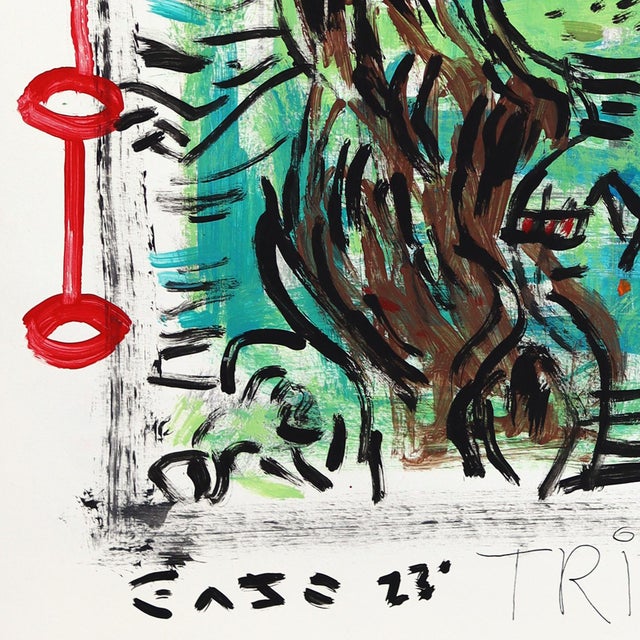 Twist on Starry - Original Pop Street Art Acrylic Painting on Newspaper by Gary John For Sale - Image 4 of 6