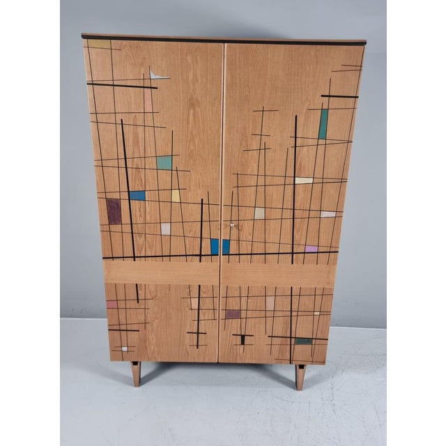 Brown Vintage Wardrobe by Francisek Mezulanik, 1960s For Sale - Image 8 of 14