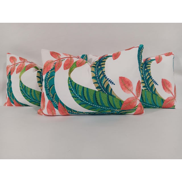 FABULOUS STROHEIM EMBROIDERY BY FABRICUT "IRENE STAR FISH" 3 Lumbar Pillows available - Sold individually 13 tall x 19...