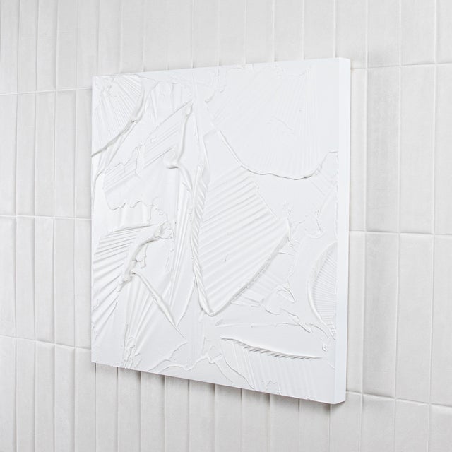 Modern Modern Textural Monochromatic Painting by Michael Allen For Sale - Image 3 of 4