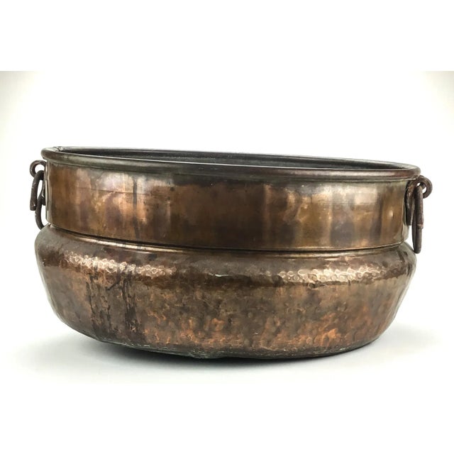 Massive Antique Brass Planter Pot Storage For Sale In Portland, ME - Image 6 of 12