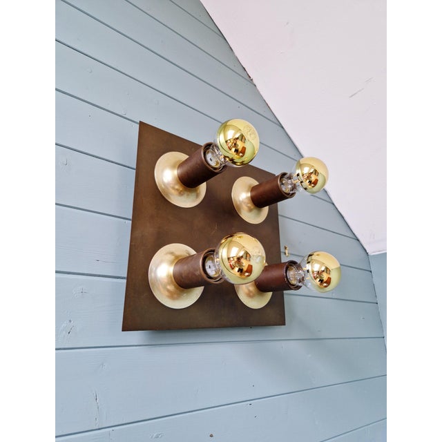 Space Age Brass Ceiling Light from Cosack Leuchten, 1970s For Sale - Image 17 of 18