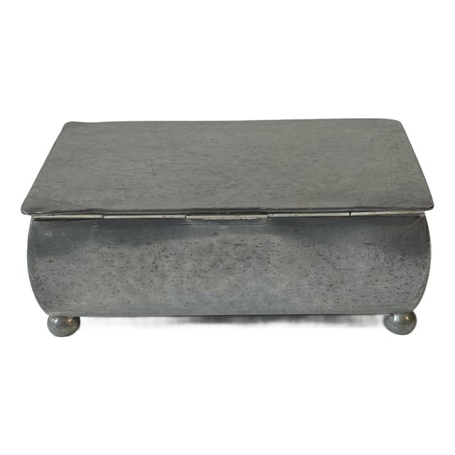 Just Andersen Footed Pewter Box, 1920s For Sale