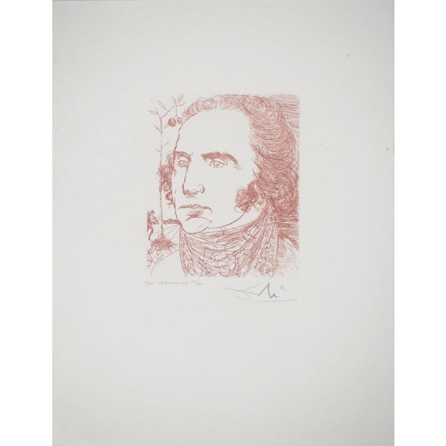 Salvador Dali, George Washington, Original Engraving For Sale - Image 6 of 6