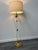 Italian Floor Lamp in Acrylic Glass and Brass with Palm Leaves Motifs, 1970 For Sale - Image 6 of 8