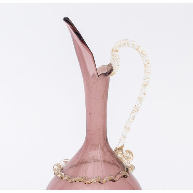 Salviati Two Murano Gold-Flecked Glass Vessels For Sale - Image 4 of 14