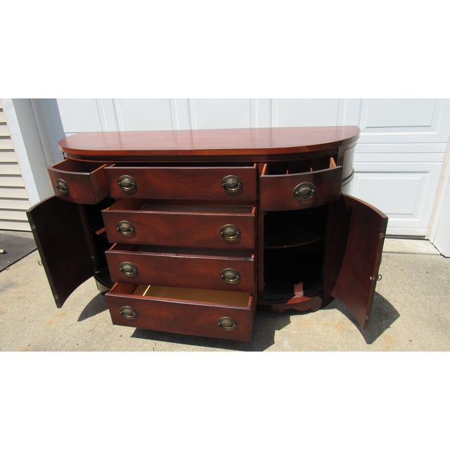 1940s Bernhardt Sideboard Buffet Mahogany Vintage Designer For Sale - Image 10 of 14