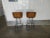 Wood 1950s Mid Century Calif Asia Rattan Bar Stools - a Pair For Sale - Image 7 of 12
