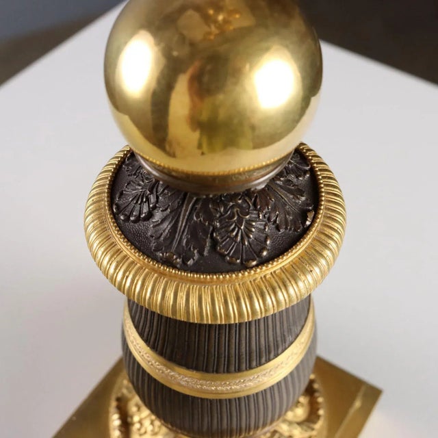 Gold Napoleon III Style Candelabra, Set of 2 For Sale - Image 8 of 11