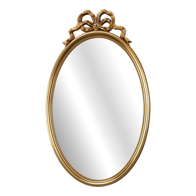 20th Century Louis XVI Mirror in Gilded Wood, France, 1950s For Sale