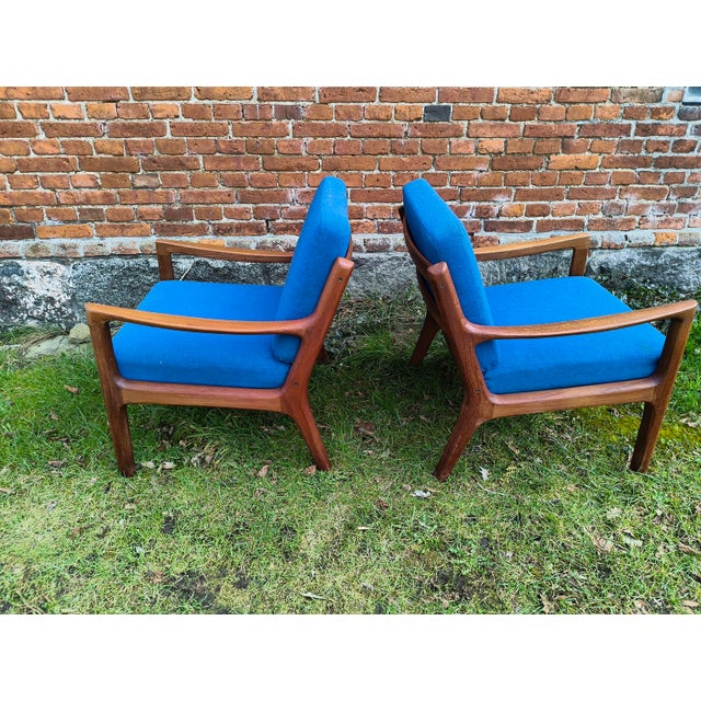 Cado Vintage Lounge Chairs in Teak by Ole Wanscher for Cado, 1950s, Set of 2 For Sale - Image 4 of 9