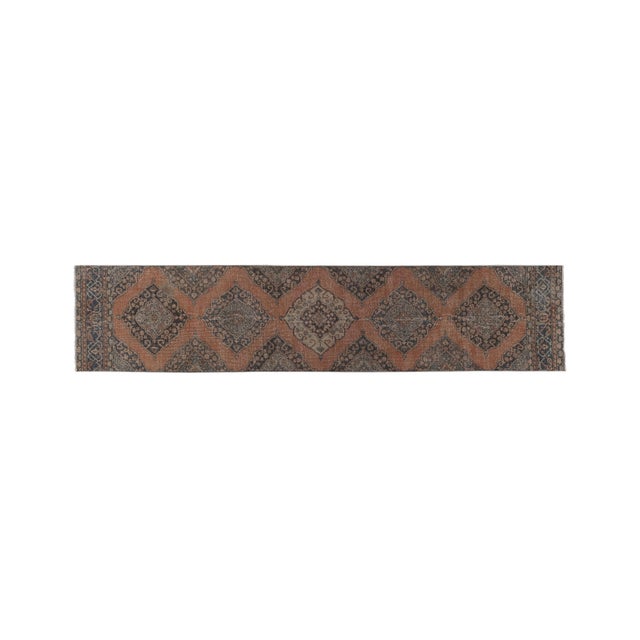 Turkish Oushak Runner Rug 2'11'' X 13' 35'' x 156'' / 88 x 397 Cm Hand woven with high quality pure wool Excellent...