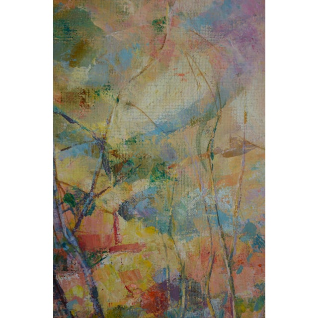 Early 21st Century Alfonso Pragliola, Riverberi al Tramonto Landscape, Mixed Media on Canvas, 2019 For Sale - Image 5 of 9