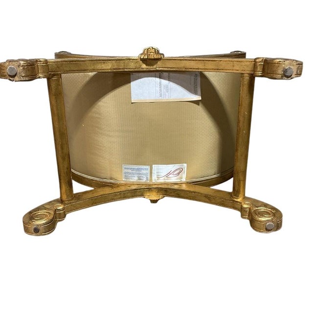 Henredon Custom Giltwood Lion-Mask Curule Benches - Pair For Sale - Image 15 of 18