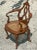 Wood Vintage Boho Italian Fruitwood Venetian Style Cane Chair For Sale - Image 7 of 10