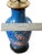 Antique 19th Century Chinese Cloisonné Vase Lamp With Cherry Blossoms & Swallows on Cobalt Blue Ground, 18" For Sale - Image 13 of 15